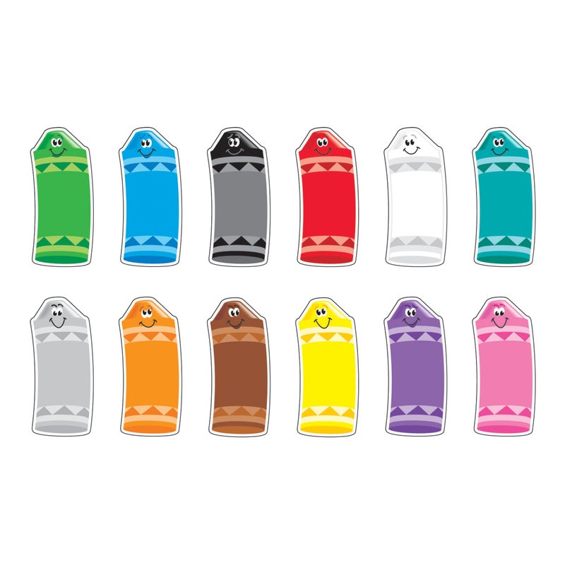 Trend Enterprises  Inc. Crayon Colors Classic Accents Variety Pack  72 ct - Image 1
